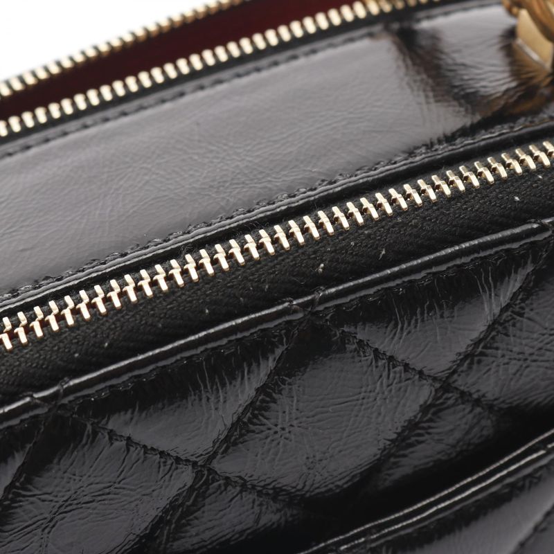 Chanel Shoulder Bag Matelasse As2178 Black Leather Matelasse Vanity 2way Chain