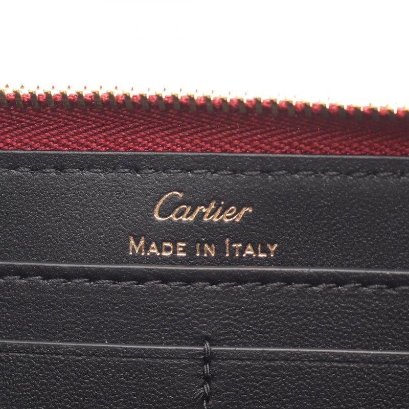 Cartier Round Long Wallet C De Cartier International L3002415 Cherry Red