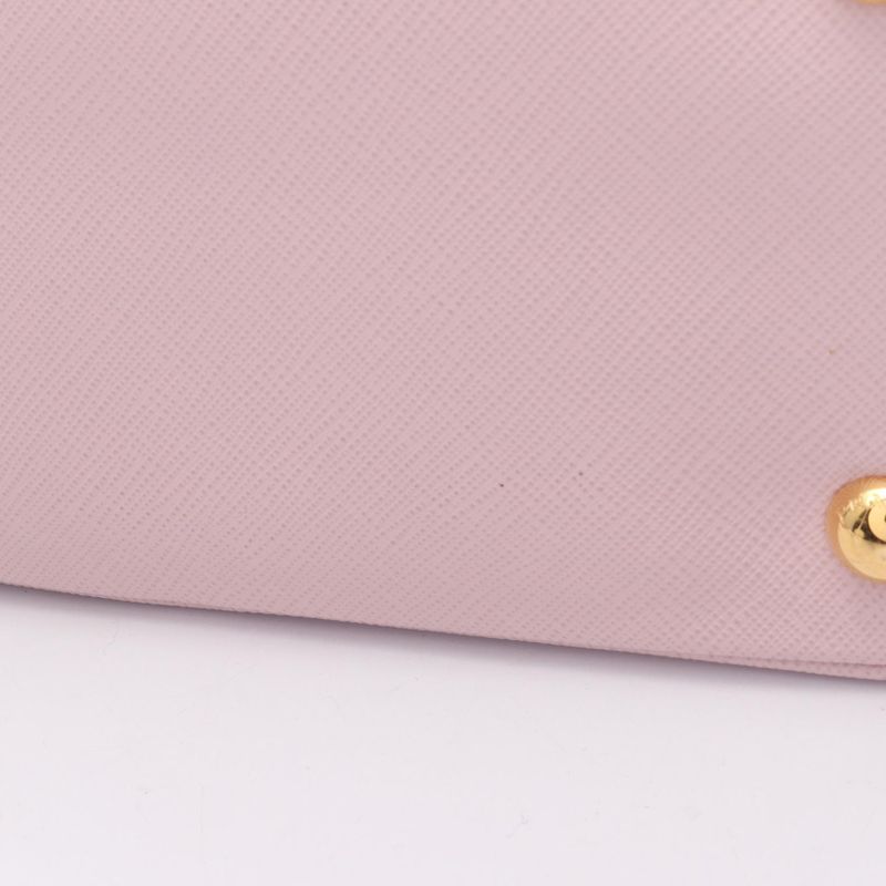 Prada Handbag Saffiano LUX Galleria Small 1ba896 Light Pink Saffiano Leather