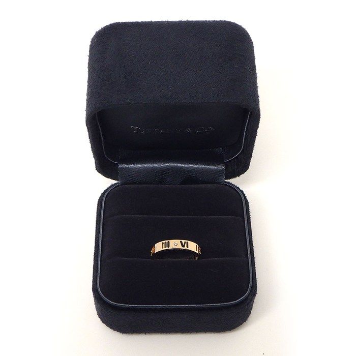 Tiffany & Co Tiffany & Co Ring Atlas Earrings de Narrow 4 Point Diamond 18k