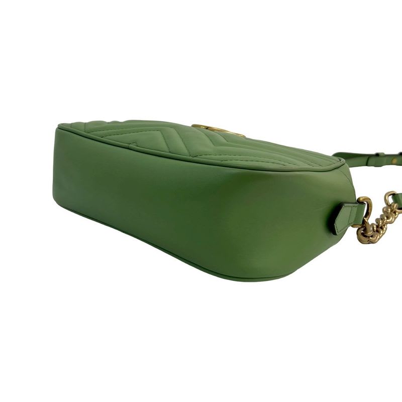 Gucci Ggmarmont Quilted Leather Chain Shoulder Bag Pochette