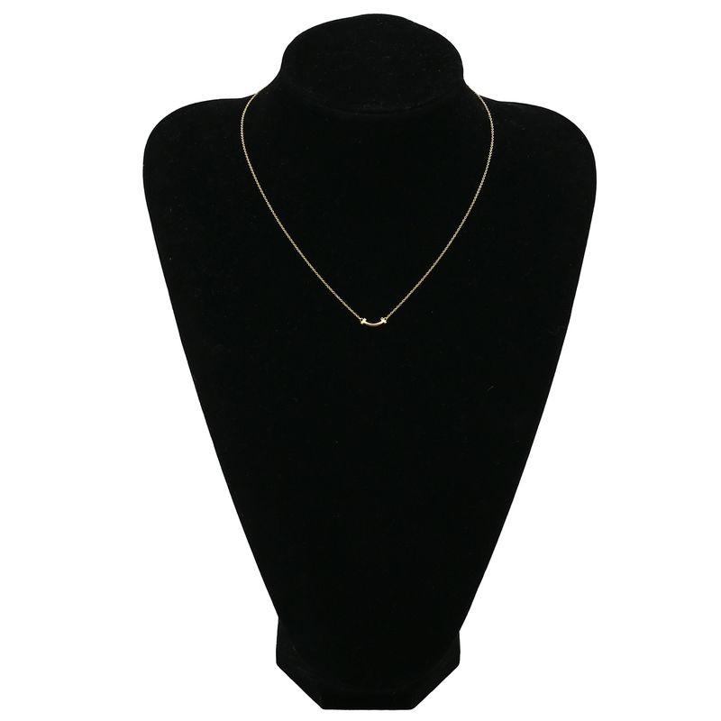 Tiffany & Co Tiffany & Co Necklace T Smile Mini Pendant 18k Yellow Gold Yellow