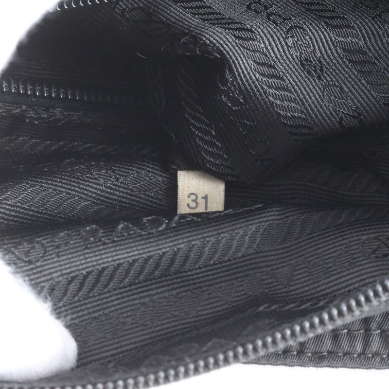 Prada Tessuto Nylon Triangle Logo Tote Bag Shoulder Black Women's CEE Da3-8