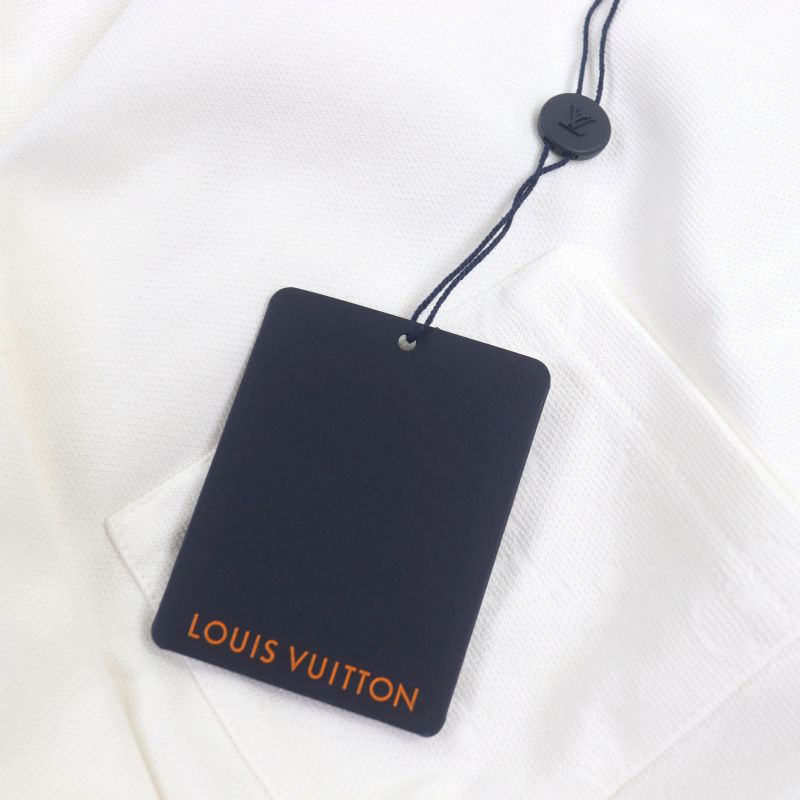 Louis Vuitton 24SS Hqy41w 100% Cotton Monogram Crew Neck Short Sleeve White M