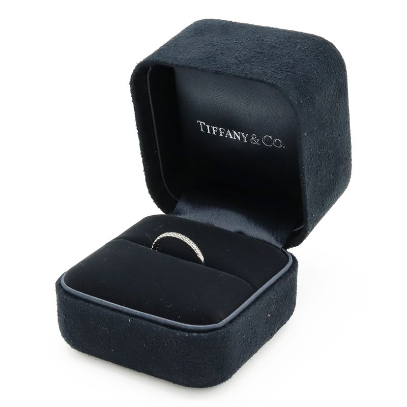 Tiffany & Co Tiffany & Co Soleste Half Eternity Ring Pt950 Platinum Diamond