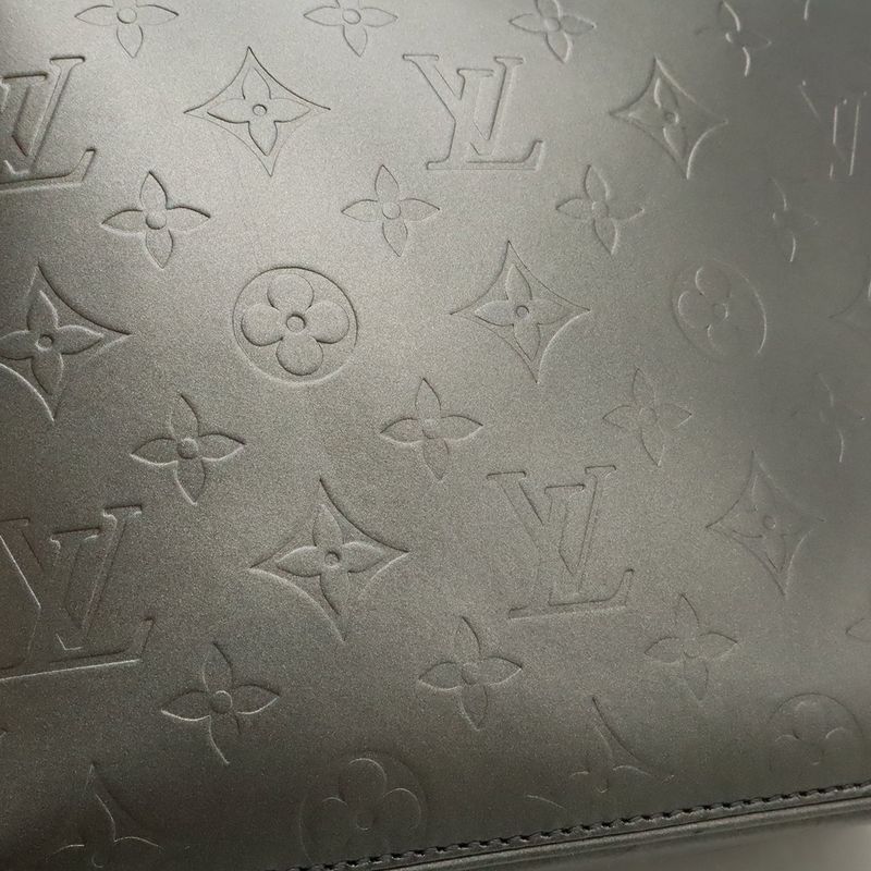 Louis Vuitton Monogram Matt Stockton Tote Bag Shoulder Bag Leather Noir Black