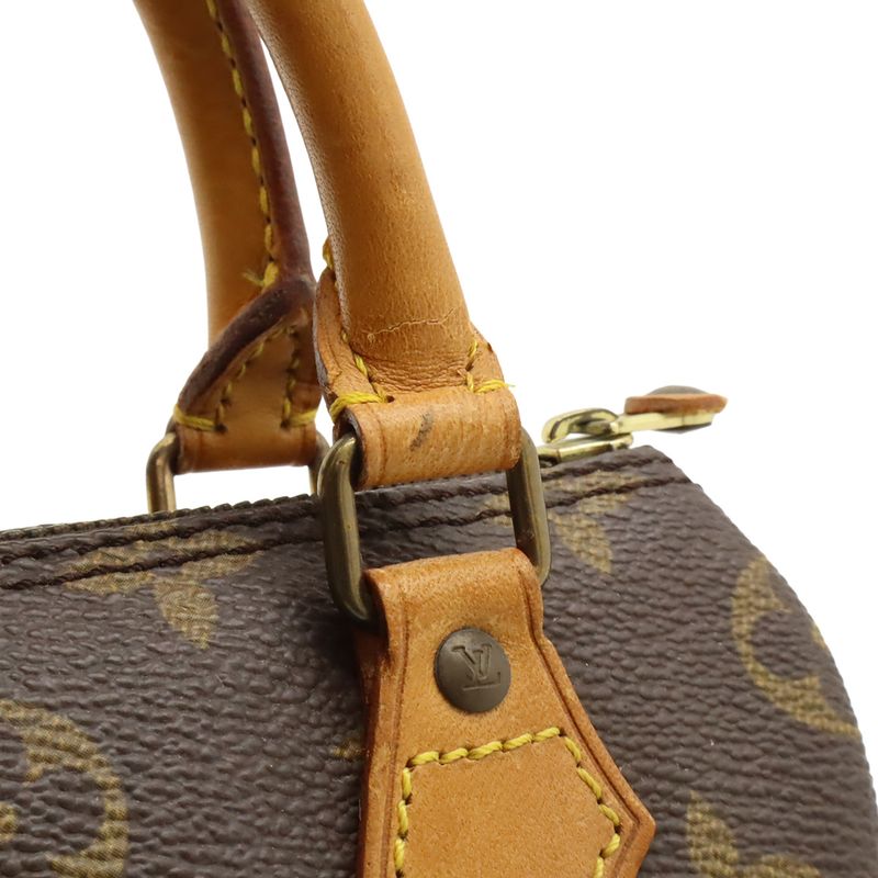 Louis Vuitton Monogram Mini Speedy Handbag Mini Bag Pouch Small Bag M41534