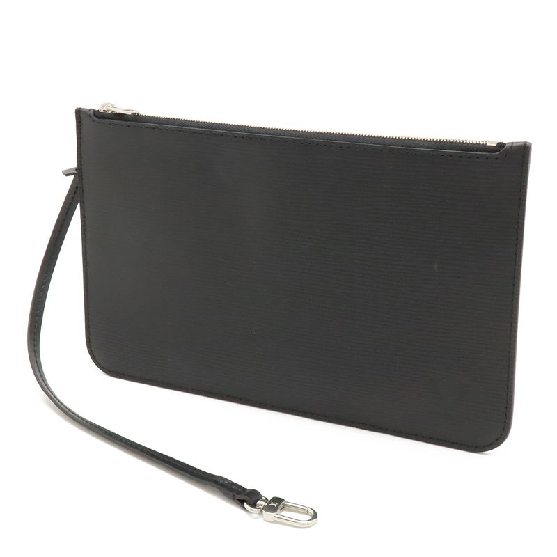 Louis Vuitton Epi Neverfull MM Tote Bag Shoulder Bag Leather Noir Black With