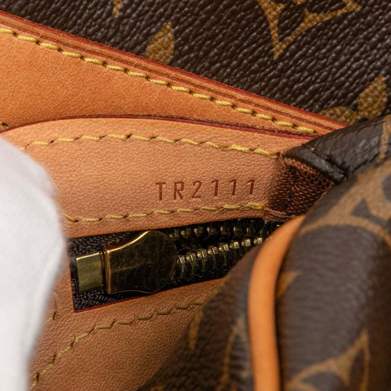 Louis Vuitton Monogram Stresa PM Handbag Shoulder Bag M51186 Brown PVC Leather