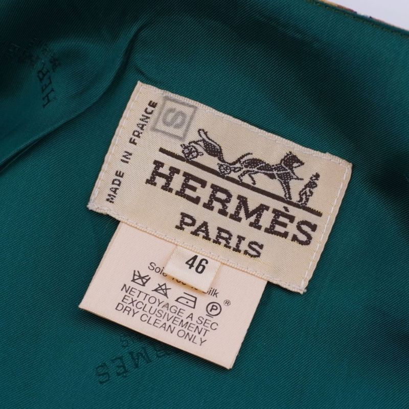Vintage Hermes Vest Gilet All-over Silk