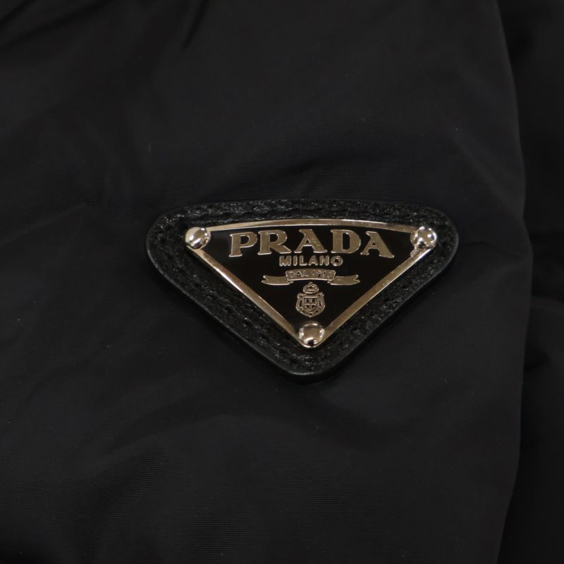 Prada13AW LeatherNylon-switched Riders 40