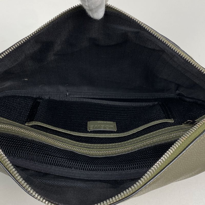 Loewe Puzzle S Ring Bag Khaki Body Bag Leather Green Beige Men's