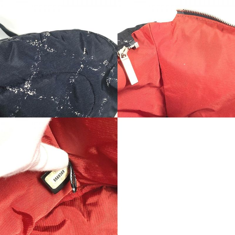 Chanel Shoulder Bag Pet Bag Nylon Black