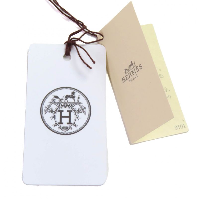 Hermes Bolide Pouch Mini Cotton 100% H Logo Embroidery Leather Use Cosmetic