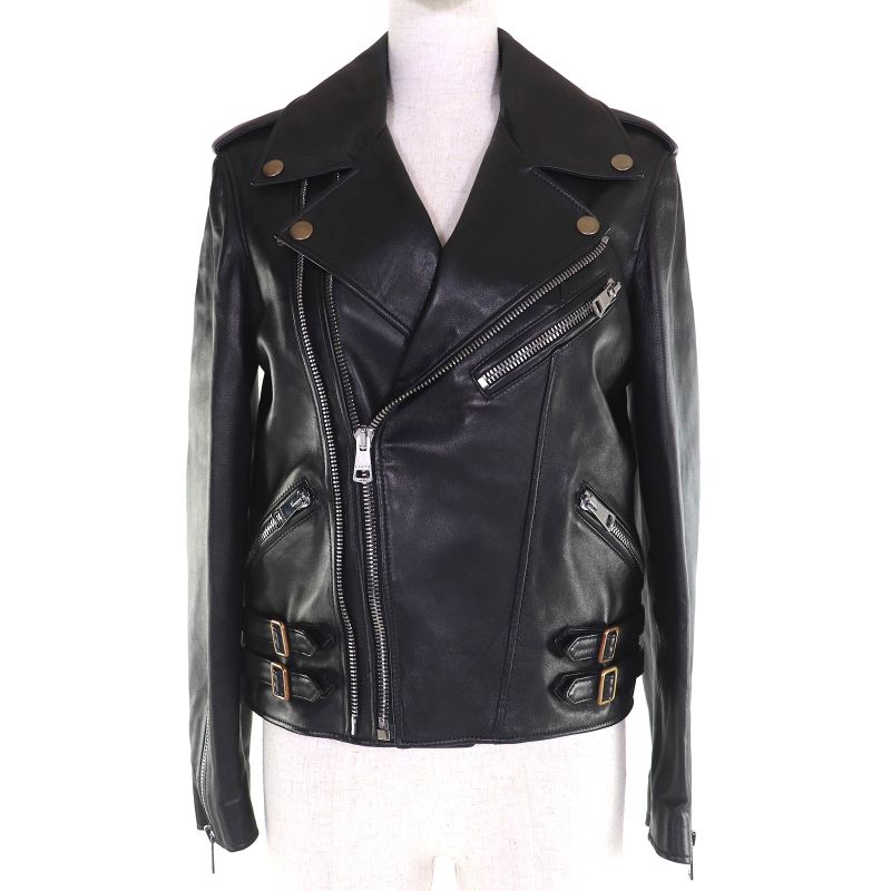 (gucci 23AW 629189 Lined With All-over Pattern And 100% Silk Lamb Leather