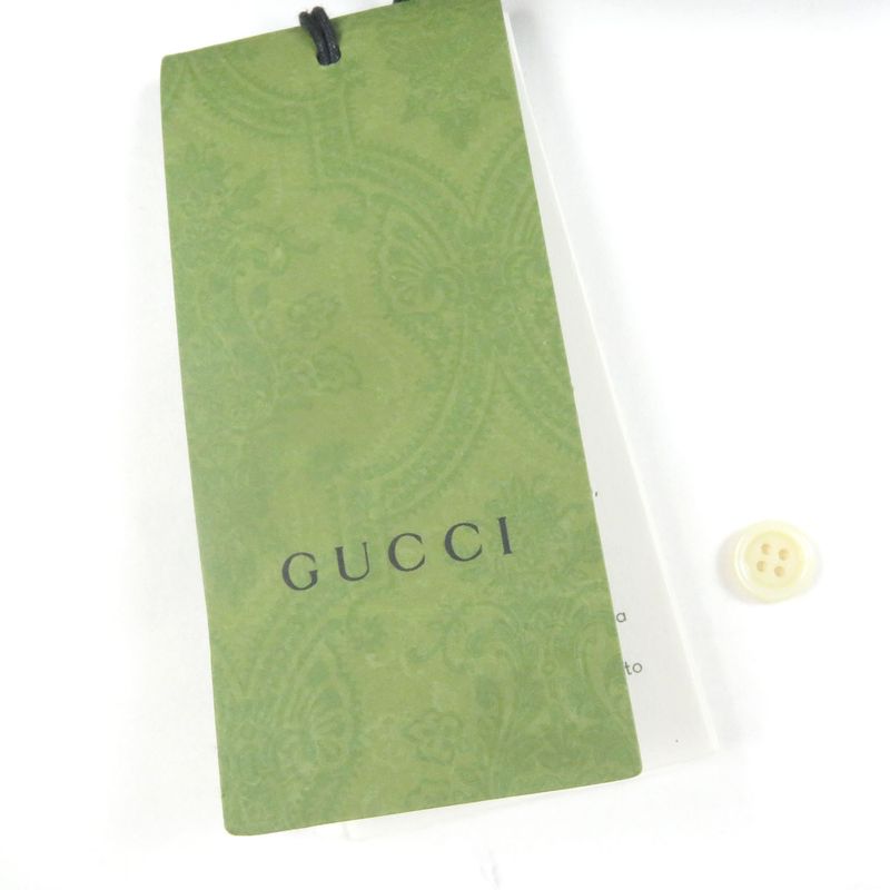 Gucci 654883 Embroidered Checkered Button-down Short-sleeved Shirt With