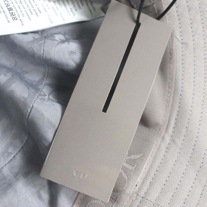 DIOR Homme 22AW 293c906b4511 100% Cotton Logo Embroidery Bucket Hat Purple M