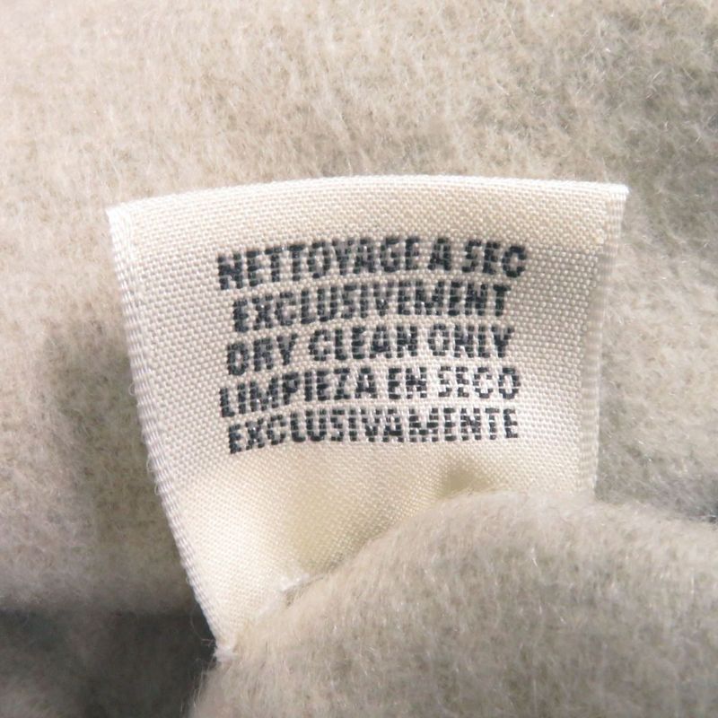 French Hermes Margiela Period Women's 100% Cashmere Double Face Reversible