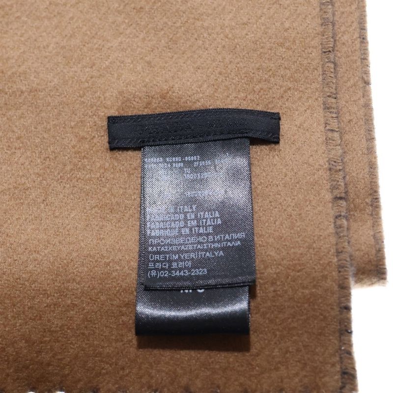 Prada Two Tone Color Cashmere Scarf Stole 2fs055 Navy/beige