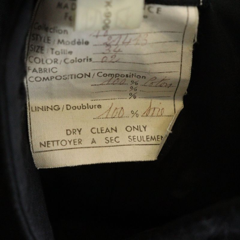 Chanel Coco Mark Button Quilted Collarless Short Jacket Black Women