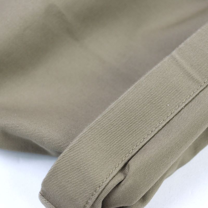 Celine 2n886383u 100% Cotton Eddie Period Logo Button One Tuck Slacks Khaki 28