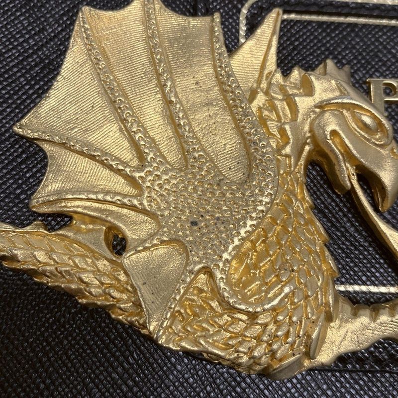 Prada Bag - Va0666 Black Dragon Leather