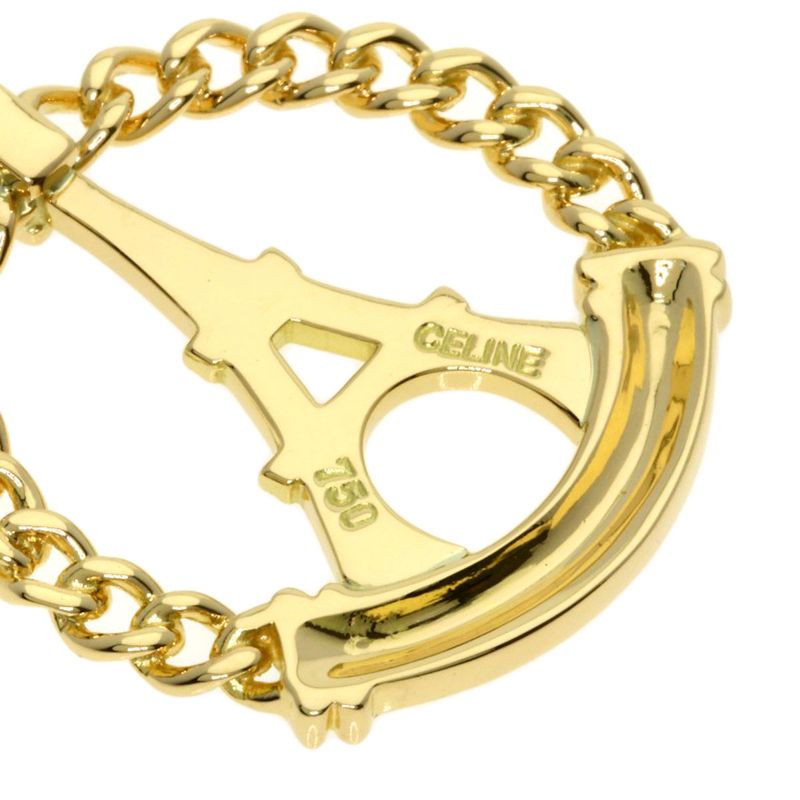 Celine Eiffel Tower Pendant Top 18K Yellow Gold Ladies