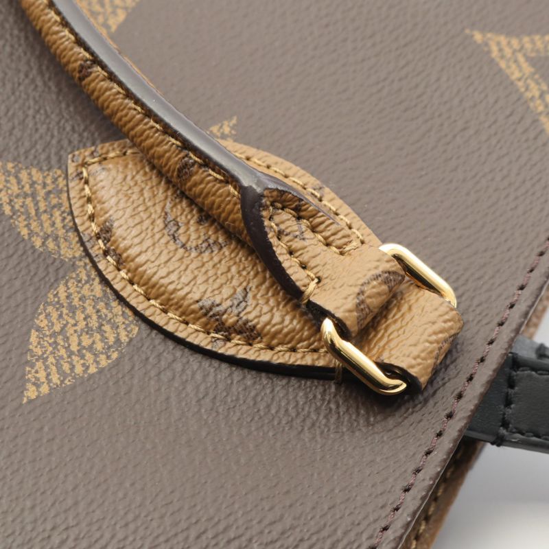 Louis Vuitton Tote Bag on-the-Go MM Monogram Giant Reverse M45321 PVC Coated