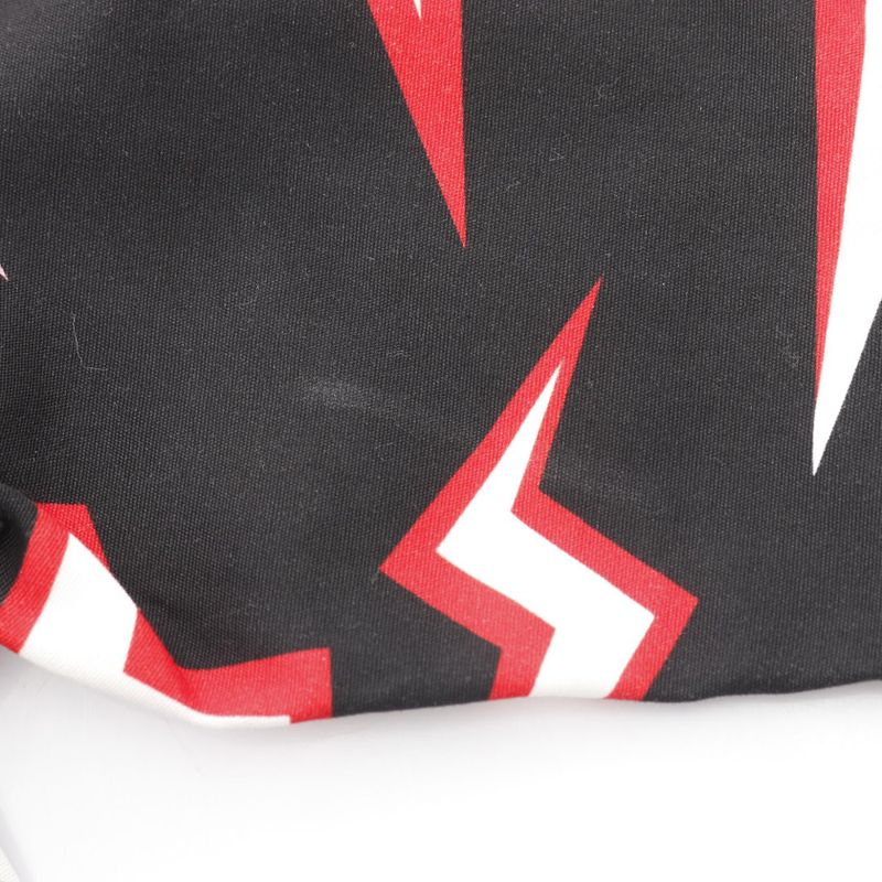 Prada Double Match Ucs319 Red Bk Cotton Shirt Men's Used a