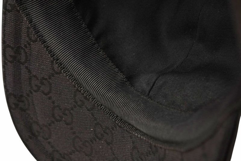 Gucci Baseball Cap Hat Gucci GG Black Red Green 200035 Kqwbg 1060 Size M 59cm