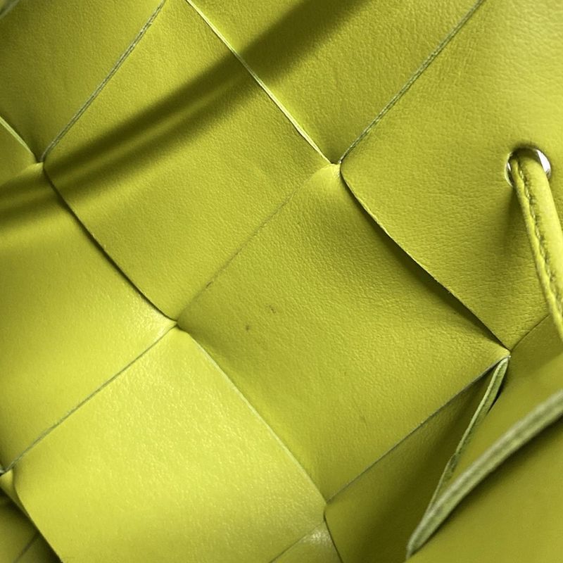 Bottega Veneta Bag Small Bucket Bag Yellow Green Shape