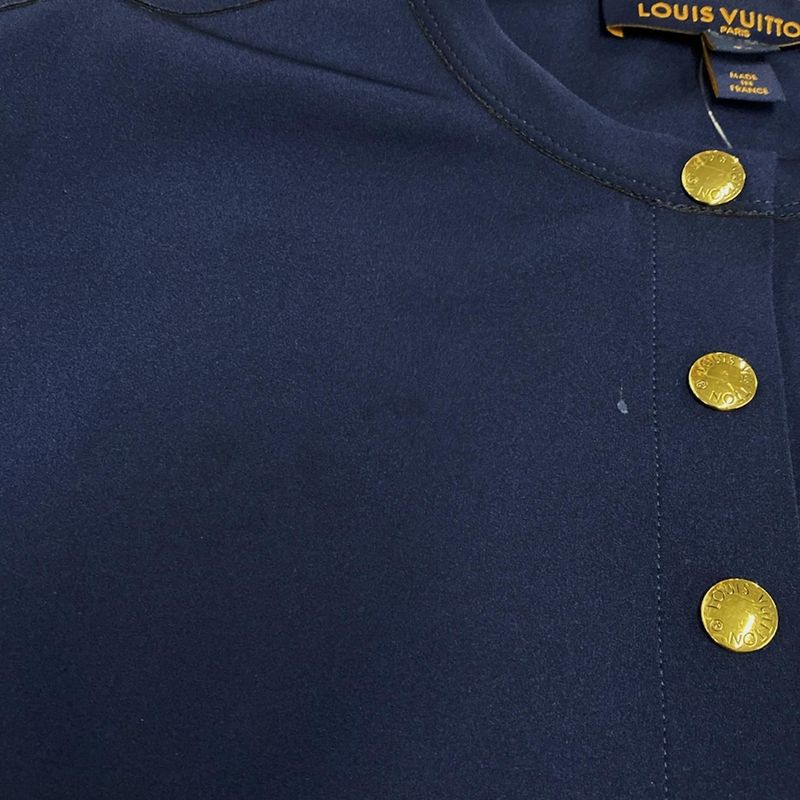 Louis Vuitton Jacket Size 34 S Women - Rw222j G72 Fnja16 Dark Navy Cubic