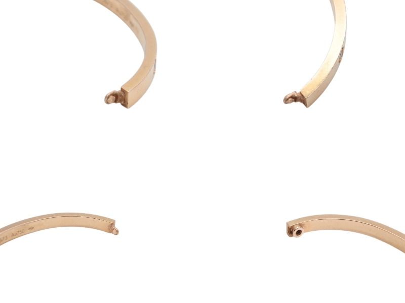 Cartier Love Bracelet Small Bangle Small Model Half Diamond Yellow Gold — view 8