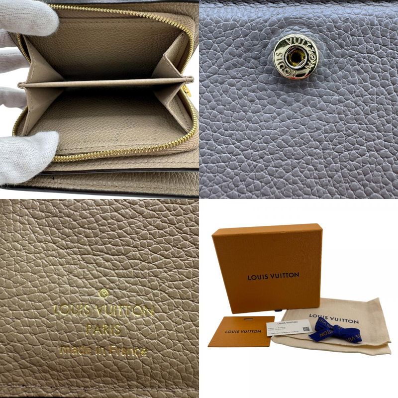 Louis Vuitton M80152 Compact Wallet Portefeuille Cles À Fold Wallet Beige Ladies