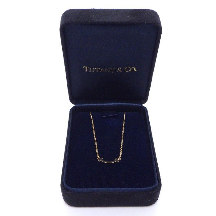 Tiffany & Co Tiffany & Co Necklace T-Smile Mini Micro 62617721 18k Pink Gold