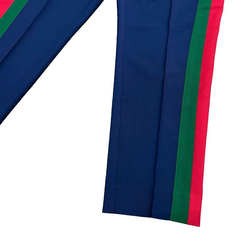Gucci Sherry Line Wool Mohair Pants Slacks Bottoms Size 44 Men's Navy 27543