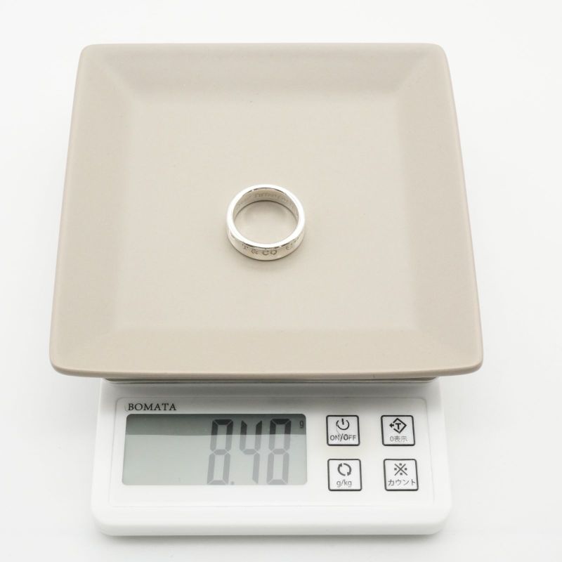 19.5 Tiffany & Co 1837 Narrow Medium Ring 25-1705