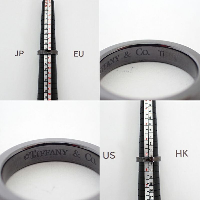 Tiffany / Tiffany & Co / Ti / Black Titanium / 1837 / Ring / No.10 / J73-30