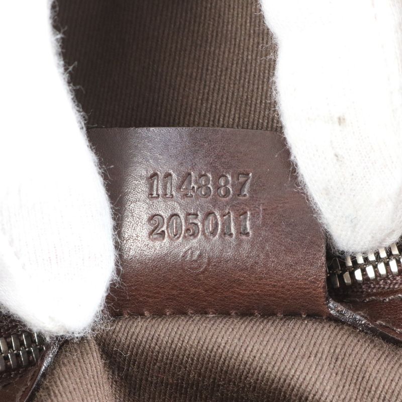 Gucci Sherry Line Interlocking G 114887 Leather Tote Bag Shoulder A4 Ladies ECM