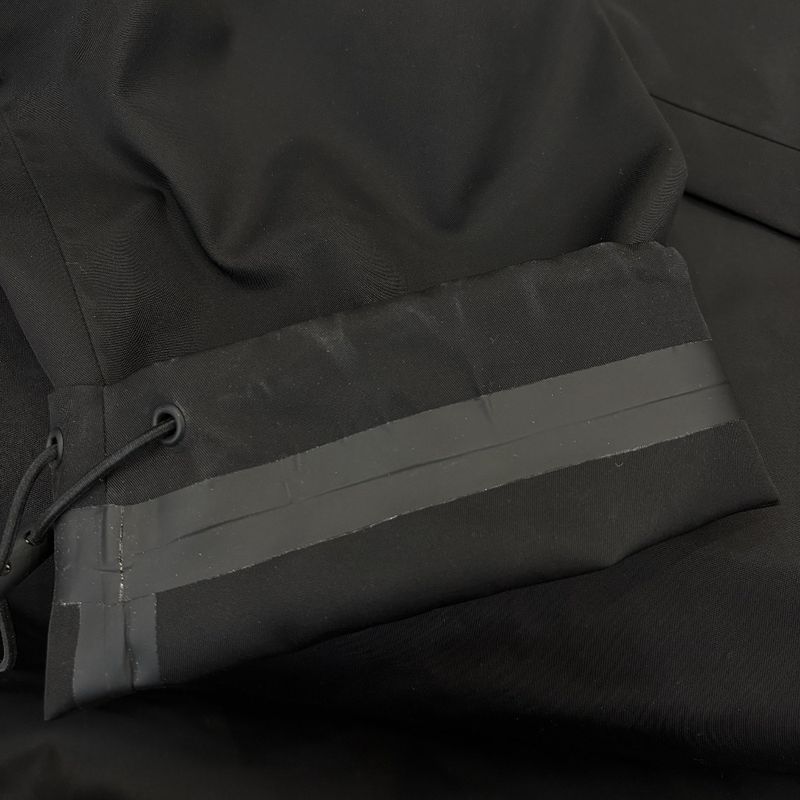 24aw Gucci Nylon Hooded Jacket with Embroidery 46 Black Mens Used