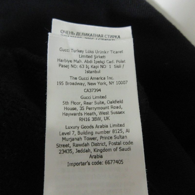 24ss Gucci Interlocking G Pullover Hoodie Cotton Hoodie 770839 Size S Black