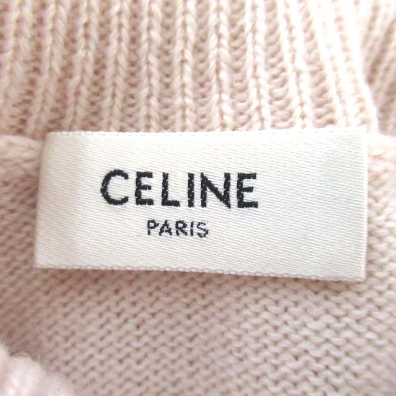 Celine Eddie Period 100% Cashmere Embroidered Long Sleeve High Neck Knit