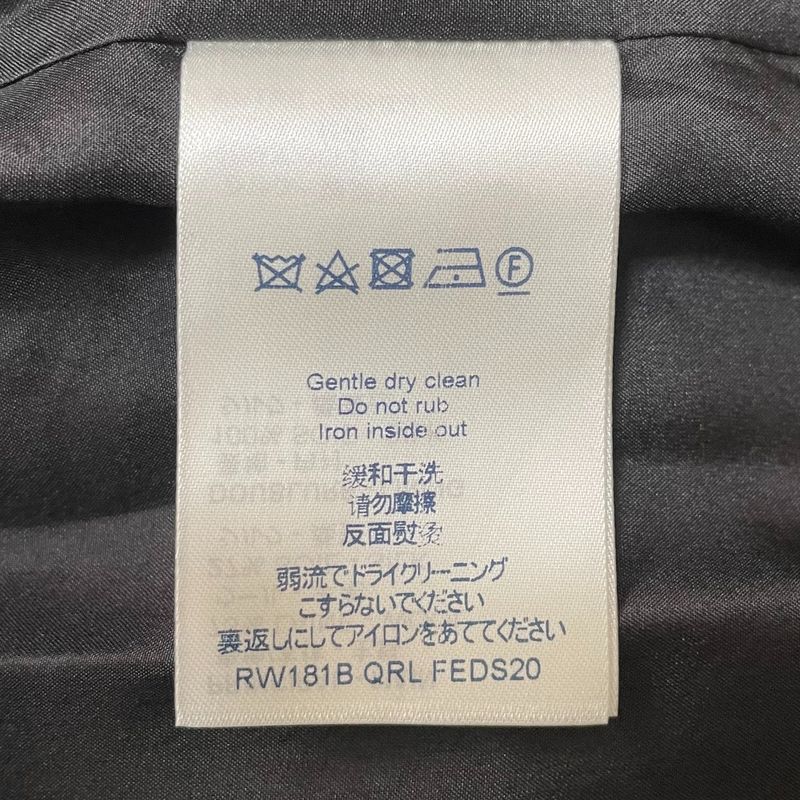 Cleaned Louis Vuitton Ruffle Open Shoulder Dress Rw181b Qrl Feds20 Size 34