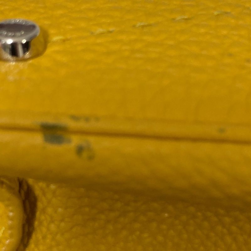 Good Fendi Selleria Leather 2way Shoulder Bag Handbag 8bt218 Yellow Ladies Used