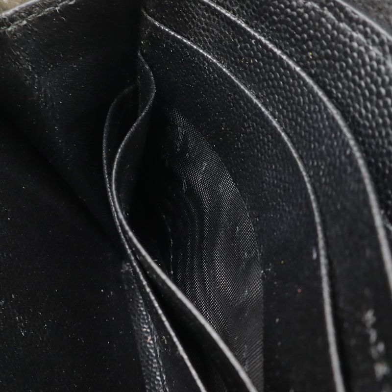 Saint Laurent Paris YSL Yves Saint Laurent Monogram Round Zipper Long Wallet