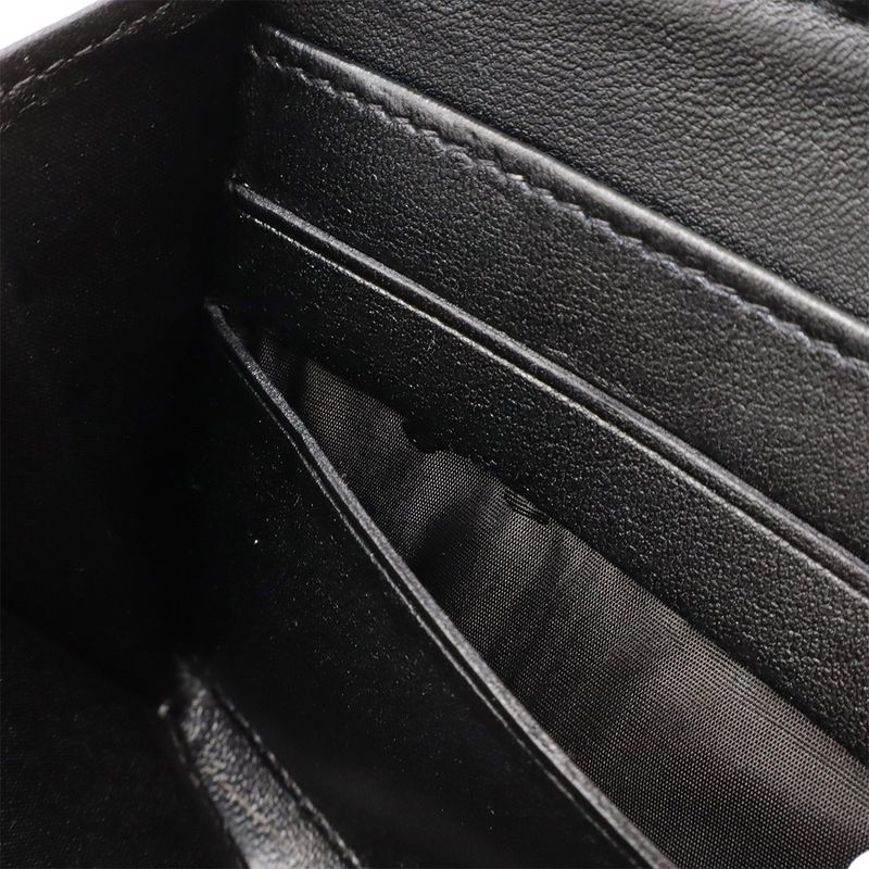 Chanel Camellia Coco Mark Zip Wallet Round Zipper Long Wallet Lambskin Leather