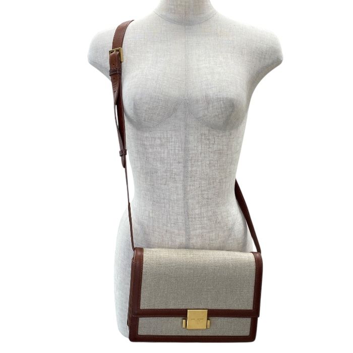 Saint Laurent Paris Belle Chasse Shoulder Bag Shoulder Bag Logo Leather Canvas