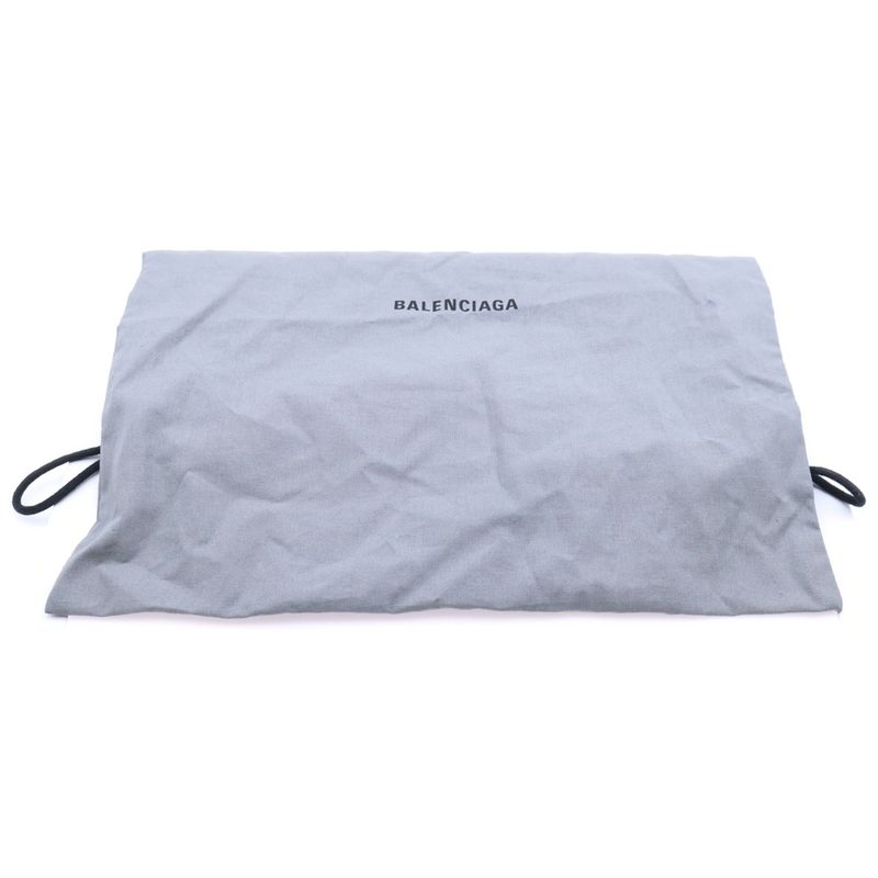 Balenciaga Logo-embroidered Nylon Canvas Shoulder Bag Black 638657