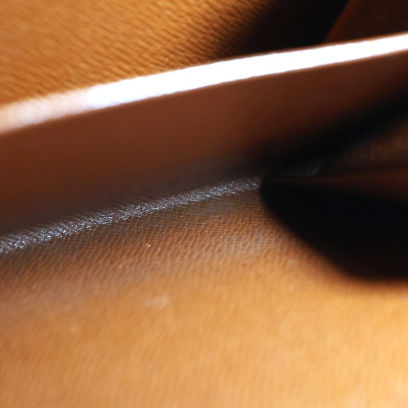 Louis Vuitton Monogram Porte Papier Zip Brown PVC M61207 Wallet