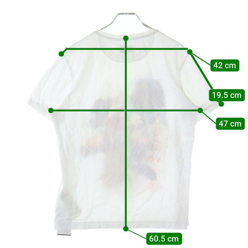 Fendi 17AW Curl Collage Patch/print Short Sleeve T-shirt Cut And Sewn White